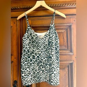 Women’s snow leopard print top